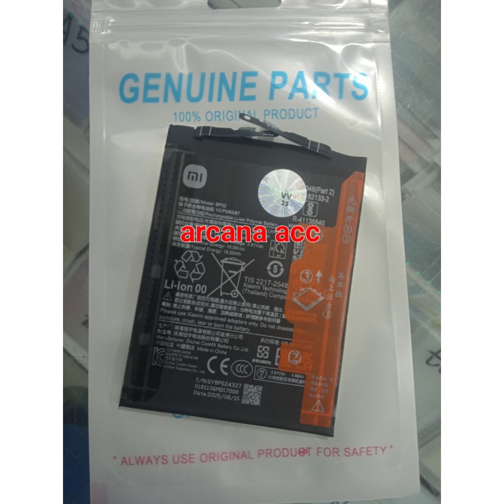 Jual Battery baterai Redmi Turbo 3 / Poco F6 5G BP52 ORIGINAL NEW ...