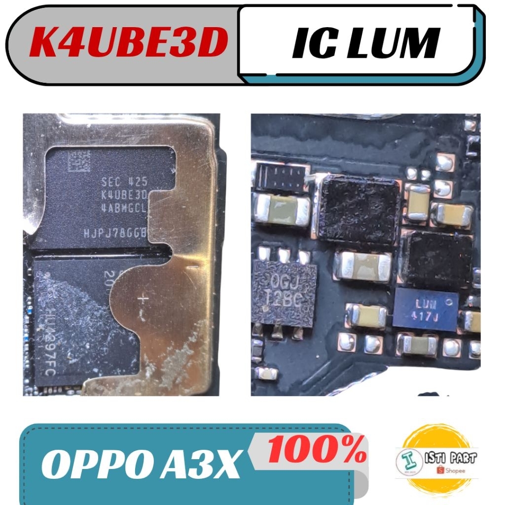 Jual IC RAM K4UBE3D + IC DRIVER LCD OPPO A3X MESIN PATAHAN | Shopee ...