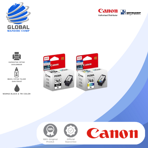 Jual Tinta Canon 745XL & 746XL Original Datascript | Shopee Indonesia