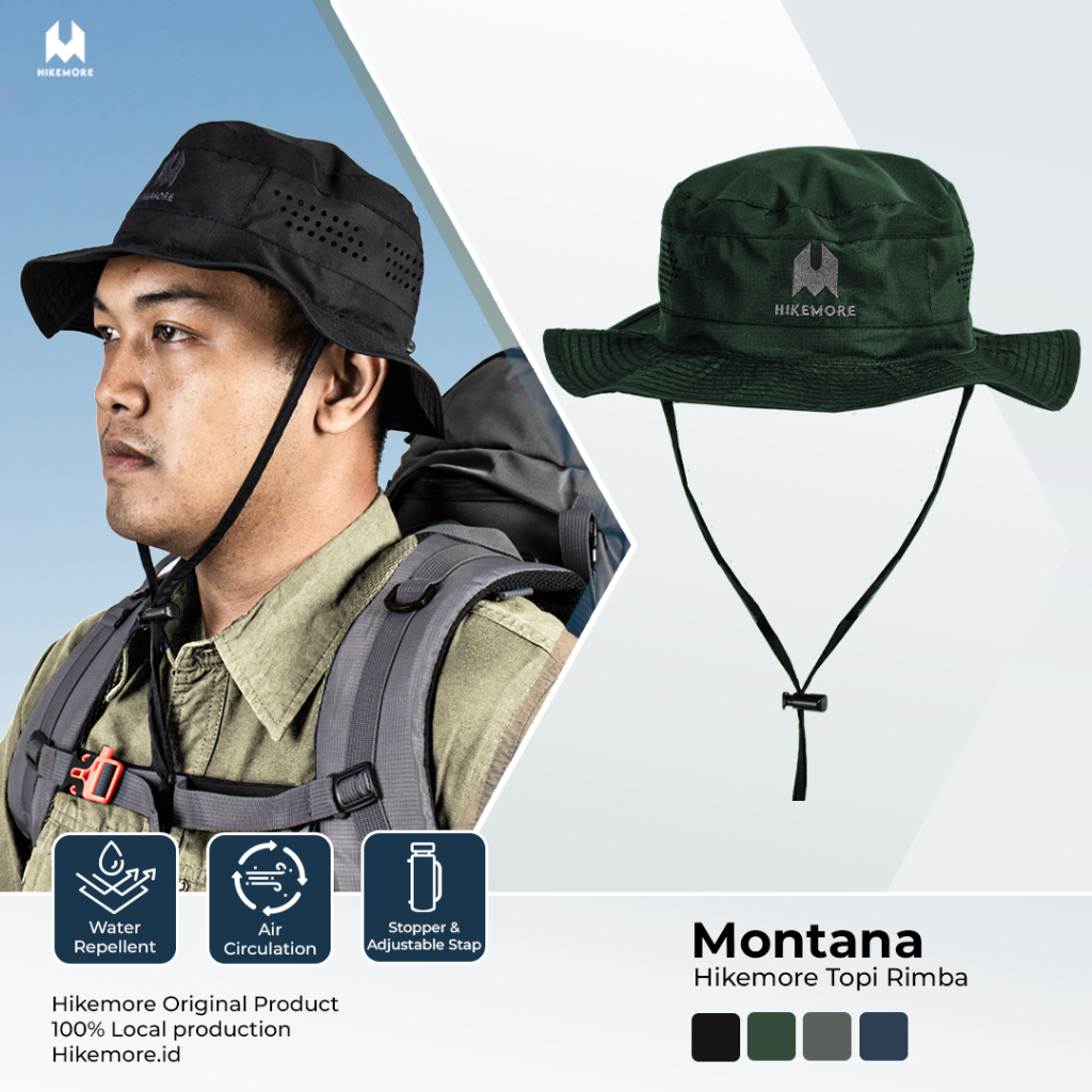 Jual Topi Rimba Hikmeore Montana Lipat Outdoor Adventure | Shopee Indonesia