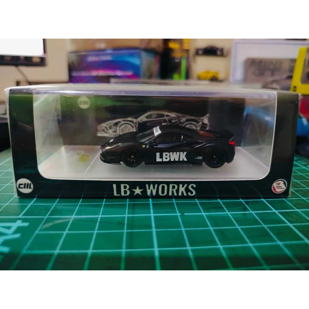 Jual CM MODEL LBWK FERRARI 488 WIDEBODY MATTE BLACK INDONESIA EXCLUSIVE ...