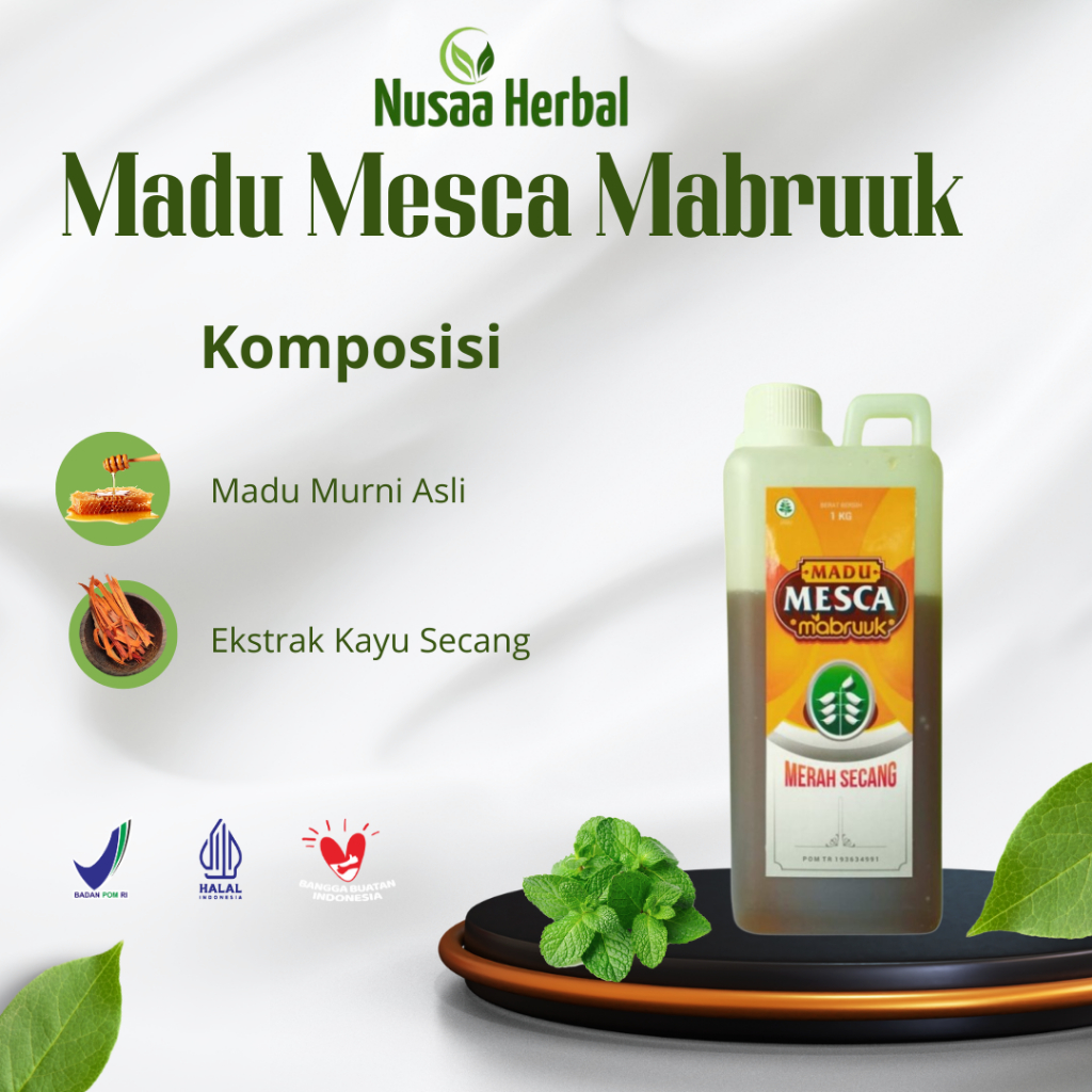 Jual Madu Merah Secang Mabruuk Madu Mesca Mabruuk 1 kg | Shopee Indonesia
