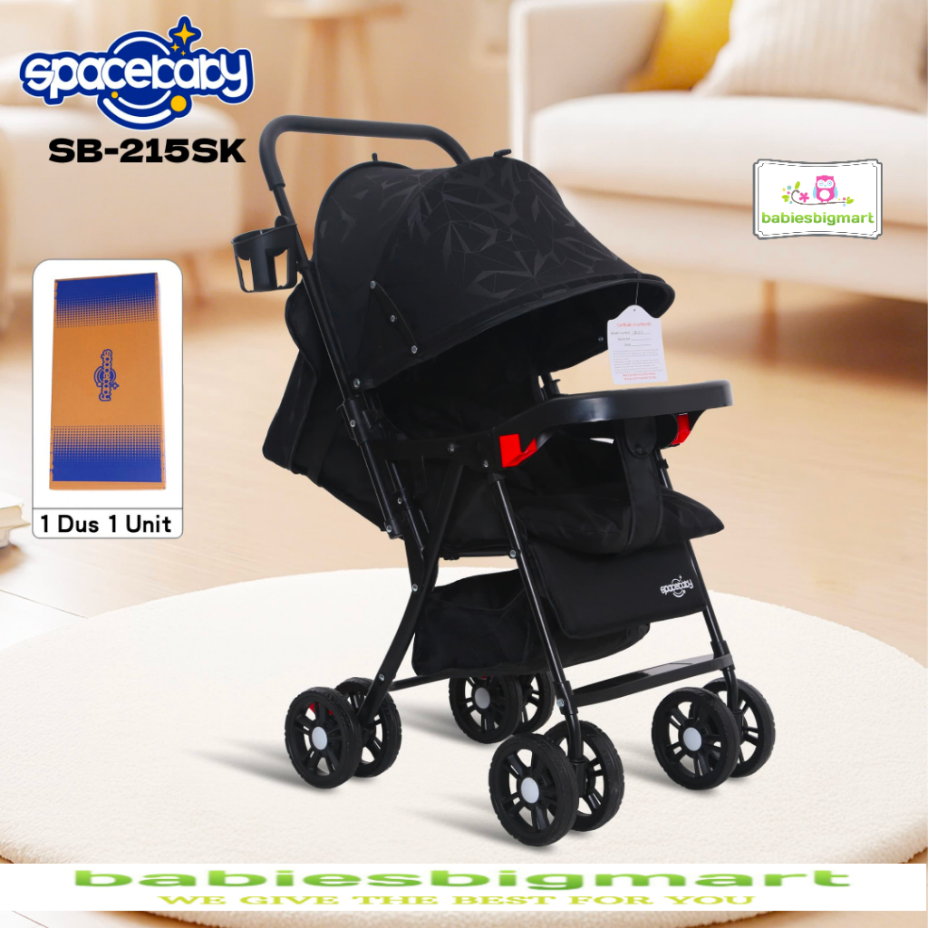 Stroller Spacebaby SB 214 SB 207 SB 215 Kereta Dorong Bolak Balik New  Born Original Kardus Bawaan Pabrik