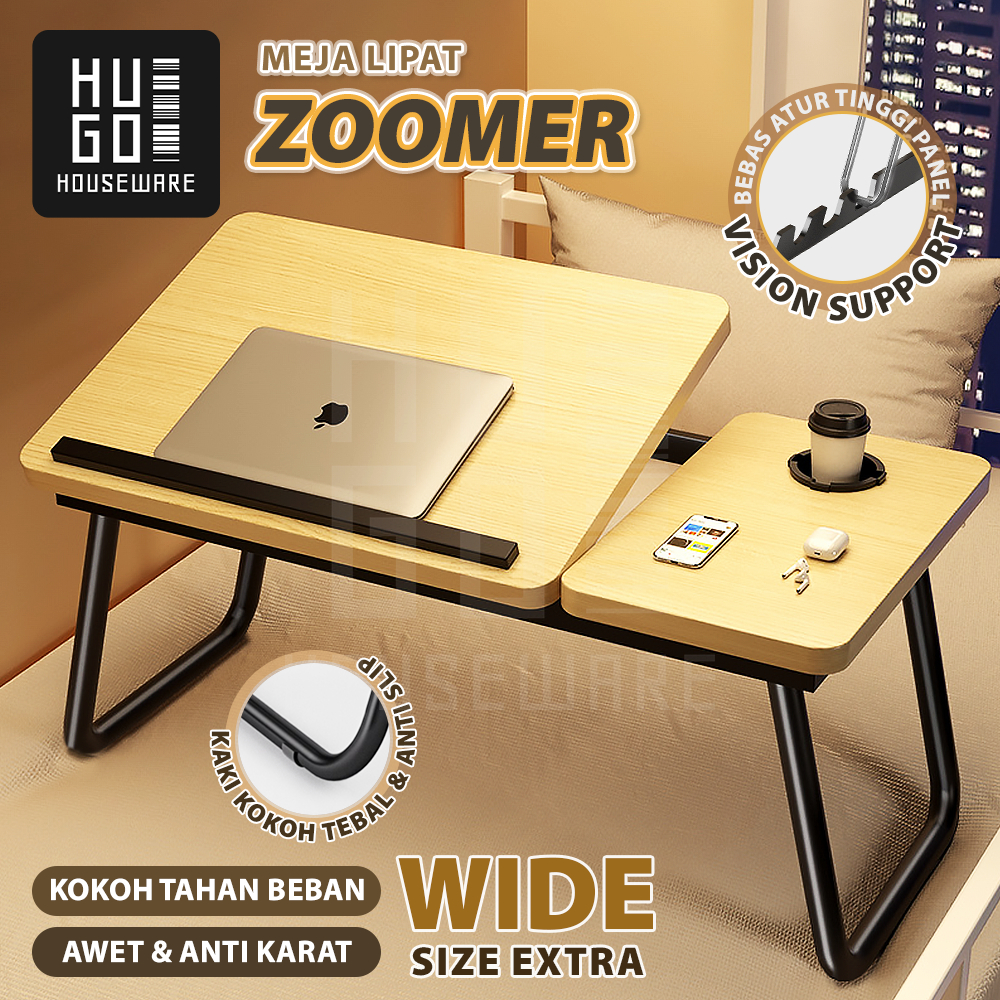 Jual Hugo Houseware Meja Laptop Lipat Foldable Desk Zoomer Meja Belajar ...