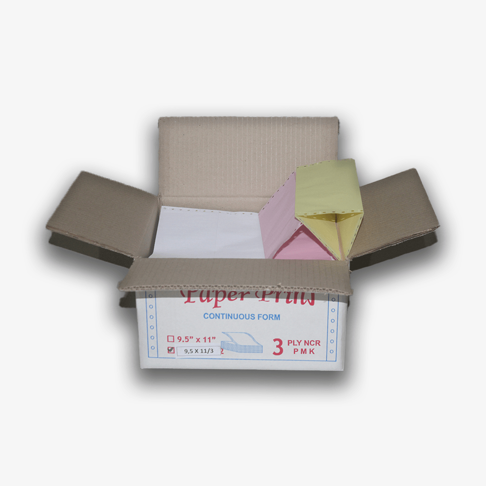 Jual KERTAS CONTINUOUS FORM 3 PLY PAPER PRINT 9.5 X 11 BAGI 3 PRS ...