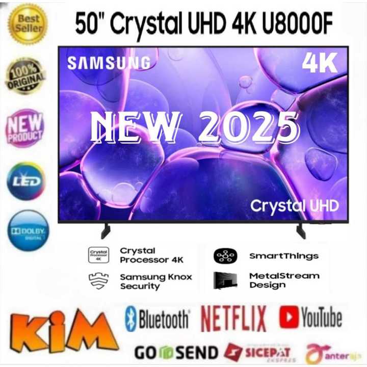 SAMSUNG 50U8000F SMART LED TV 50 Inch Crystal UHD 4K - SmartThings - Pengganti U