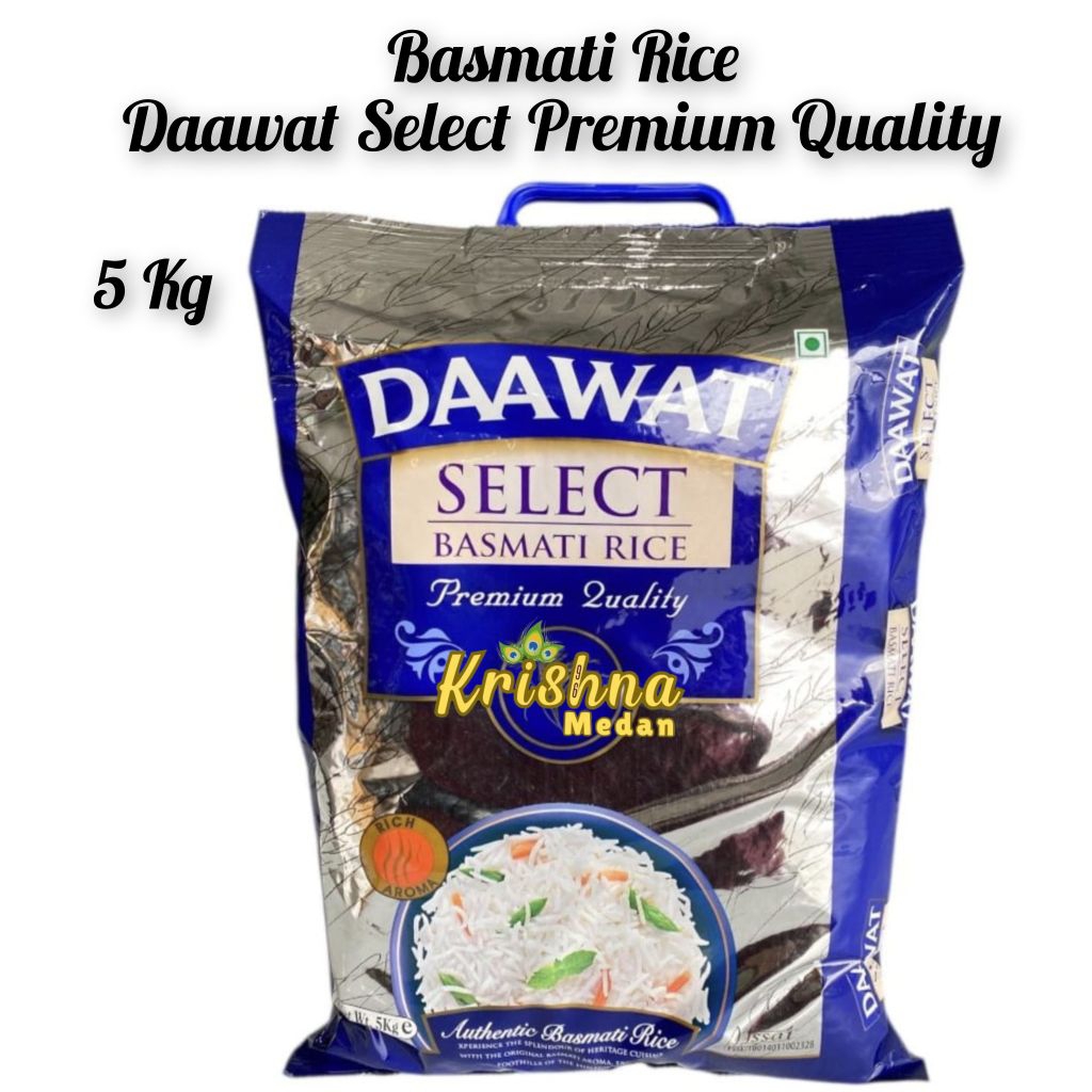 Jual Basmati Rice Daawat Select Premium Quality 5KG | Shopee Indonesia