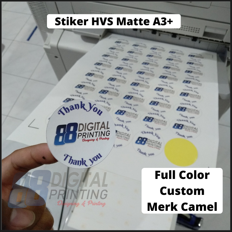 Jual (PROMO CUTTING) Cetak Sticker HVS A3+ Matte Doff / Print Sticker ...