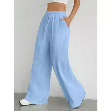 Kulot Linen Nyaman Pinggang Full Karet Celana Kulot Linen Premium