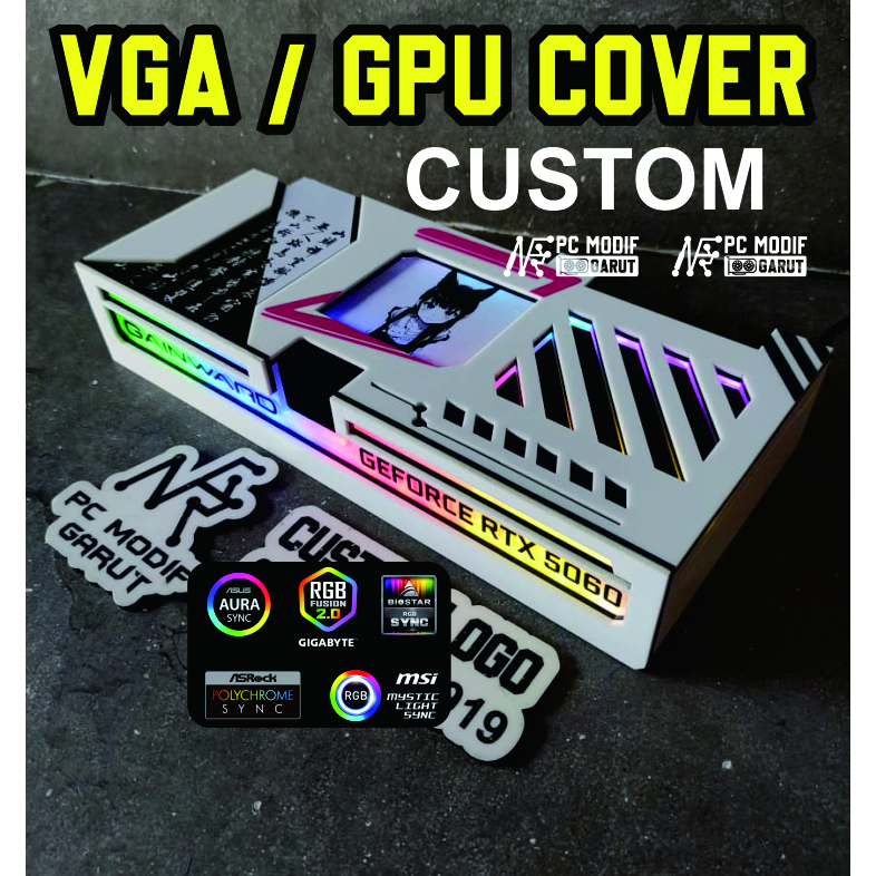 Jual VGA COVER GPU COVER GAINWARD RTX EDITION LED ARGB CUSTOM LOGO ...