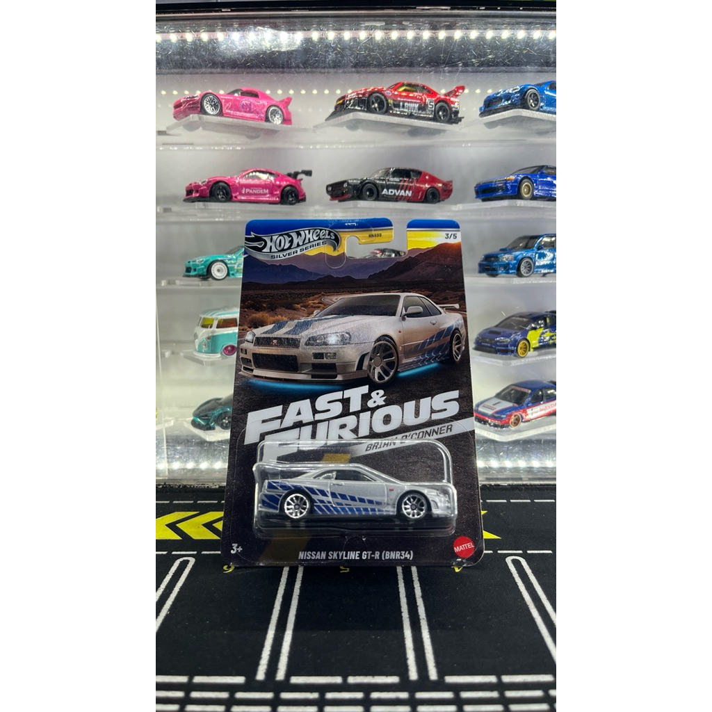 Jual Hot Wheels R34 Brian (NISSAN SKYLINE GT-R BNR34) Fast & Furious ...