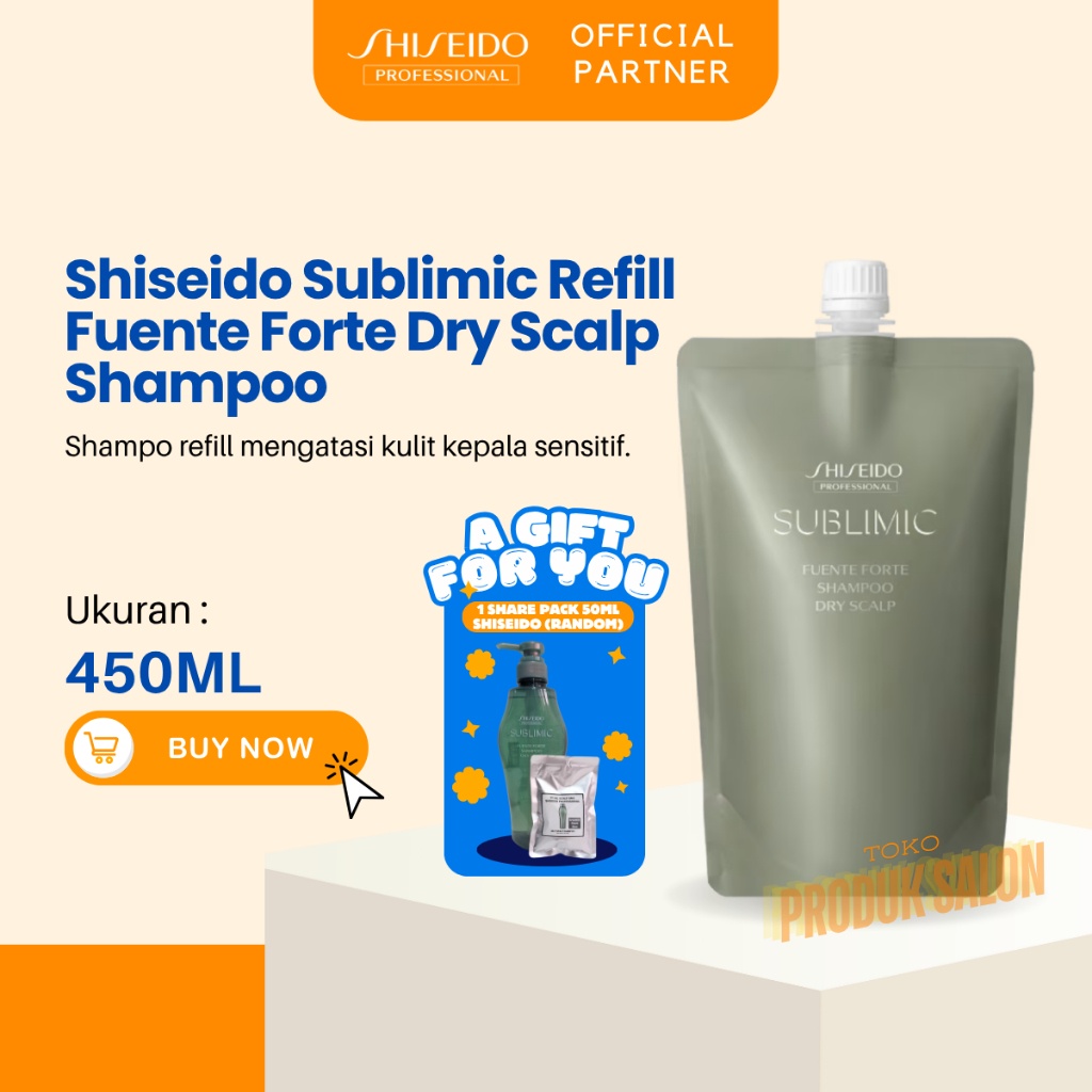 SHISEIDO PROFESSIONAL REFILL Fuente Forte Dry Scalp Sublimic Shampoo 450ml
