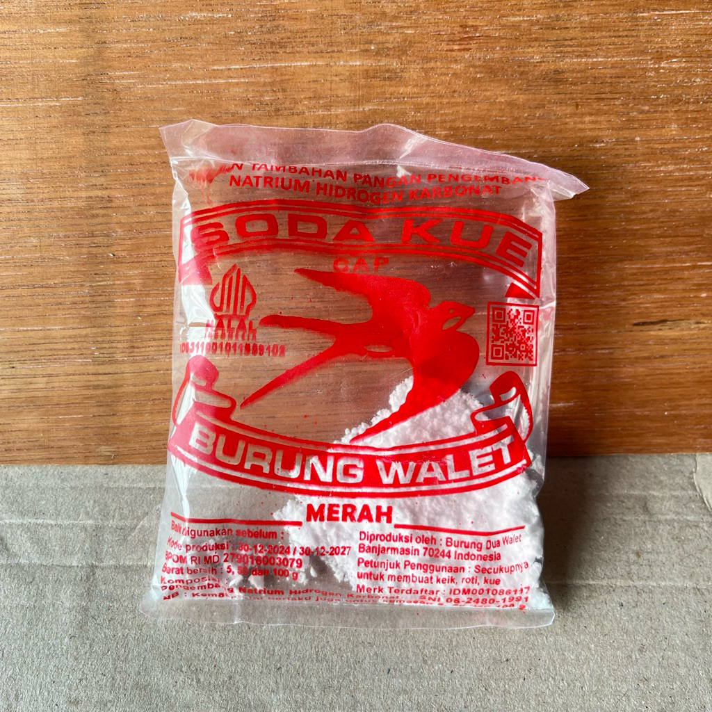Jual Soda kue cap burung walet merah 5g | Shopee Indonesia