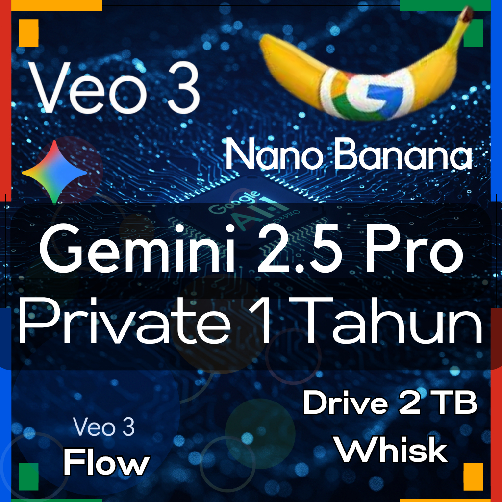 Jual New Google AI Gemini Pro | Veo 3 | GDrive 2 TB | Flow | Private ...