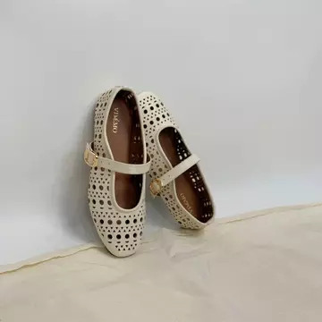 Vimemo Audrey Sepatu Mary Jane Korean Flatshoes Vintage Shoes