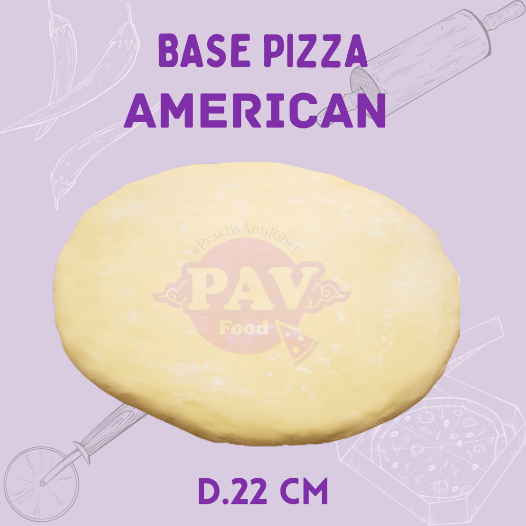 Jual PAV American Roti D.22 base dough pizza halal asli | Shopee Indonesia