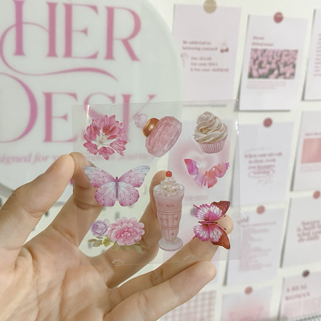 Jual 1 Lembar Sticker aesthetic, stiker kawaii untuk tumblr viral ...