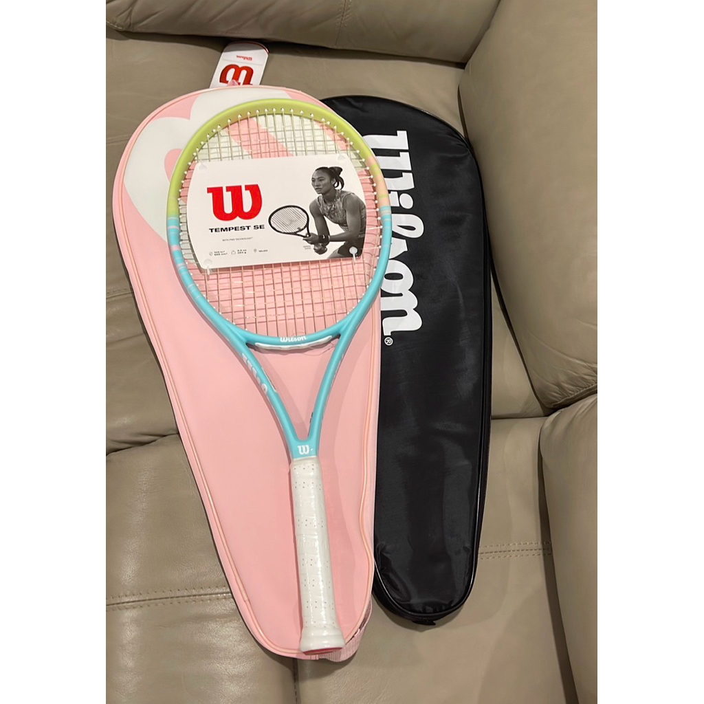 Jual Wilson Tempest SE Tiffany tennis racket Original dan tas Wilson ...