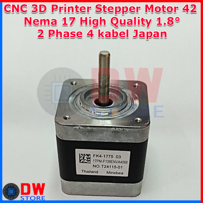 Jual CNC 3D Printer Stepper Motor 42 Nema17 Nema 17 High Quality 1.8 ...