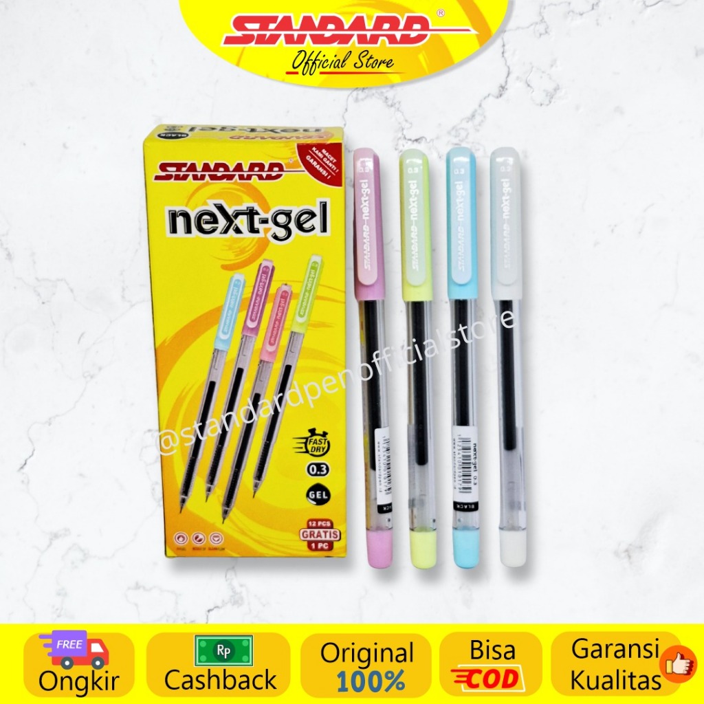 Standard - Pulpen Next Gel 0.3 ( Alat Tulis / Pen / Ballpoint / Pena ) (4)