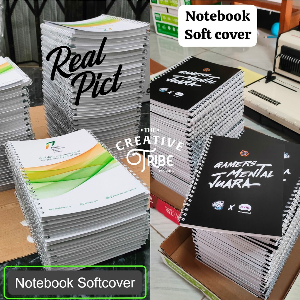 Jual Notebook A5 Spiral Custom 100 hal | Buku Catatan Souvenir Notes ...