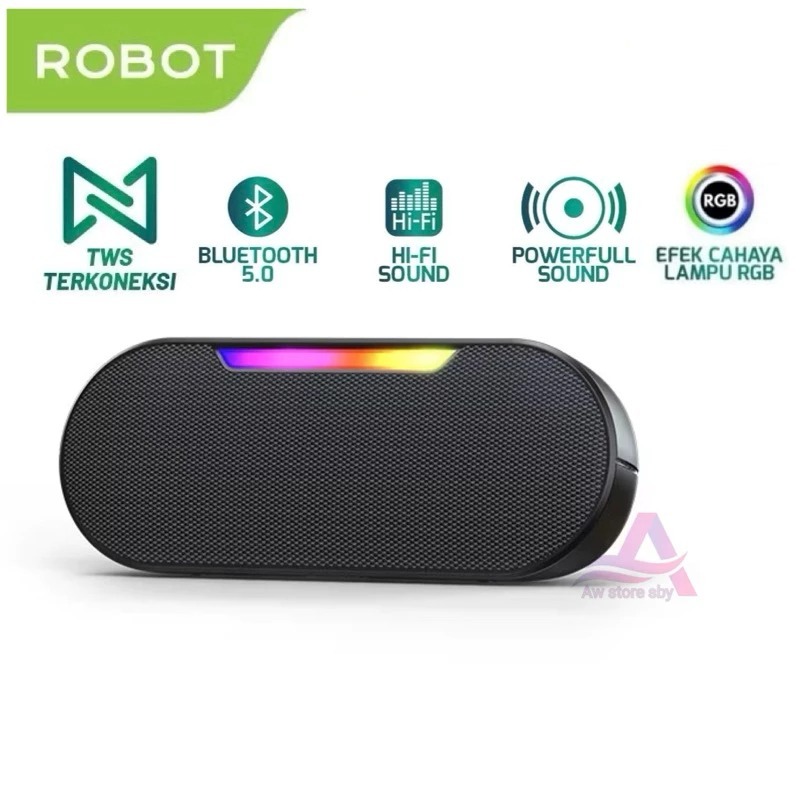 Jual ROBOT RB230 Speaker Bluetooth 5.3 TWS Interkoneksi 5W Super Bass ...