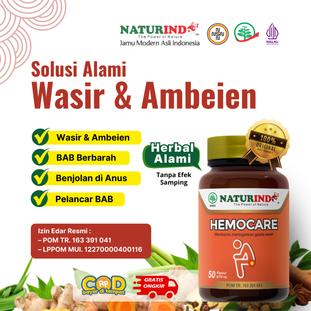 HEMOCARE OBAT AMBEIEN WASIR LUAR DALAM BERDARAH ADA BENJOLAN HERBAL AMBEIEN AMBEYEN WASIR DAUN UNGU