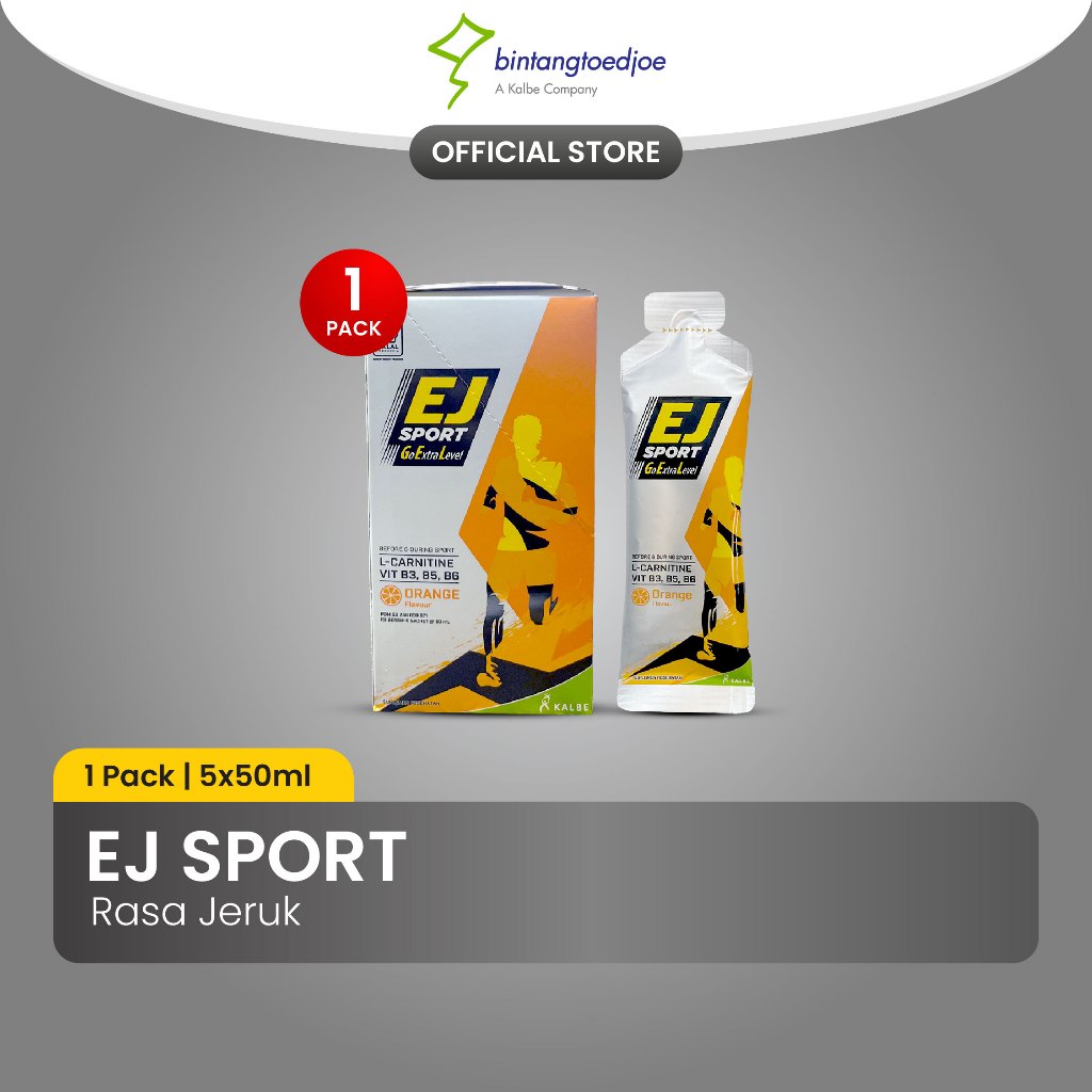 Jual EJ Sport Sachet Orange Pack (5 sachet) - Energy Gel | Shopee Indonesia