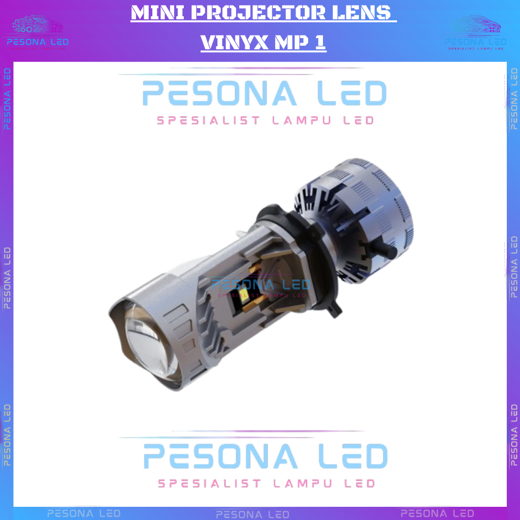 Jual Vinyx MP1 Lampu Utama LED H4 65W Projie H4 Mini Projector Lens ...