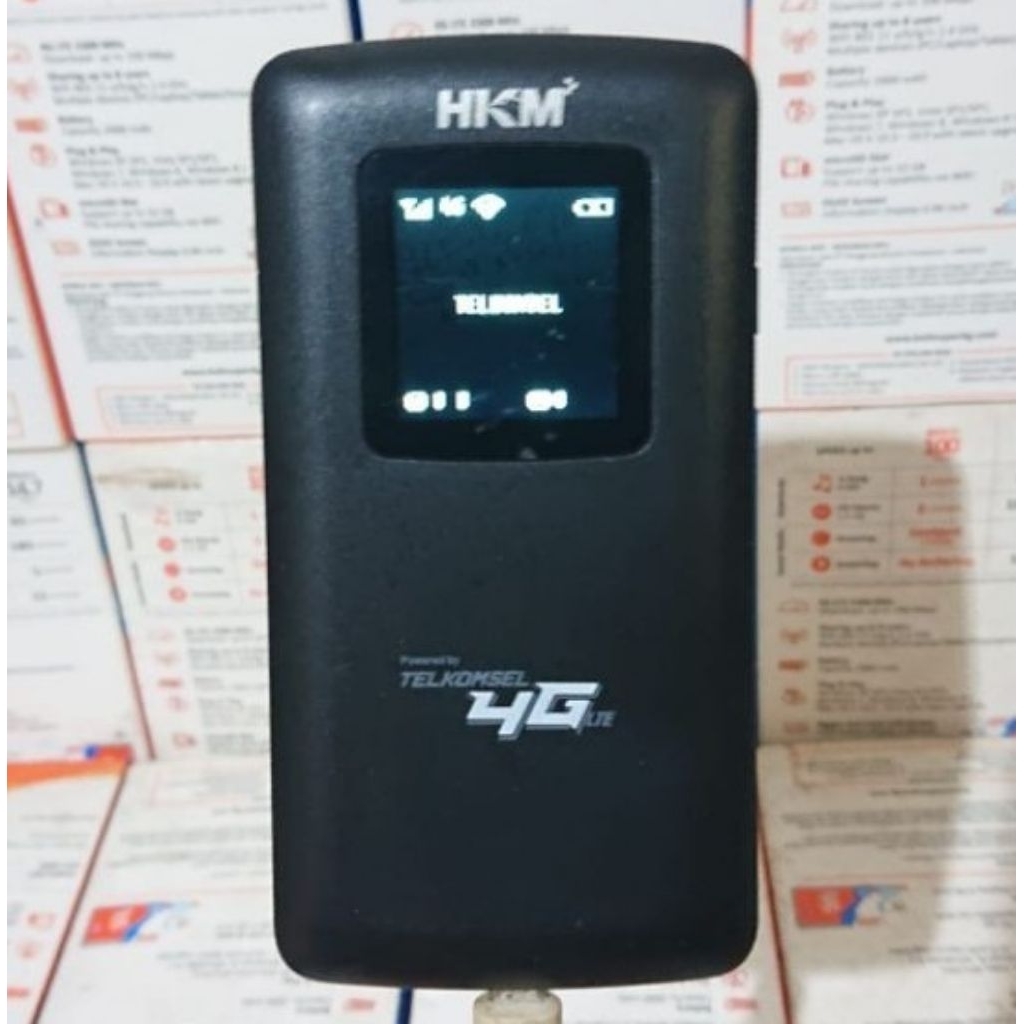 Modem Wifi 4G LTE HKM001 Mifi Unlock Alloprator 4G LTE Band 1'3'8'40 No Baterai