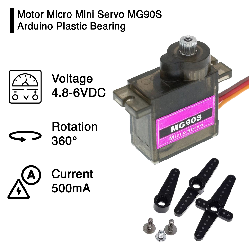 Jual Motor Micro Mini Servo Tower Pro MG90S MG90 Arduino Metal Gear ...