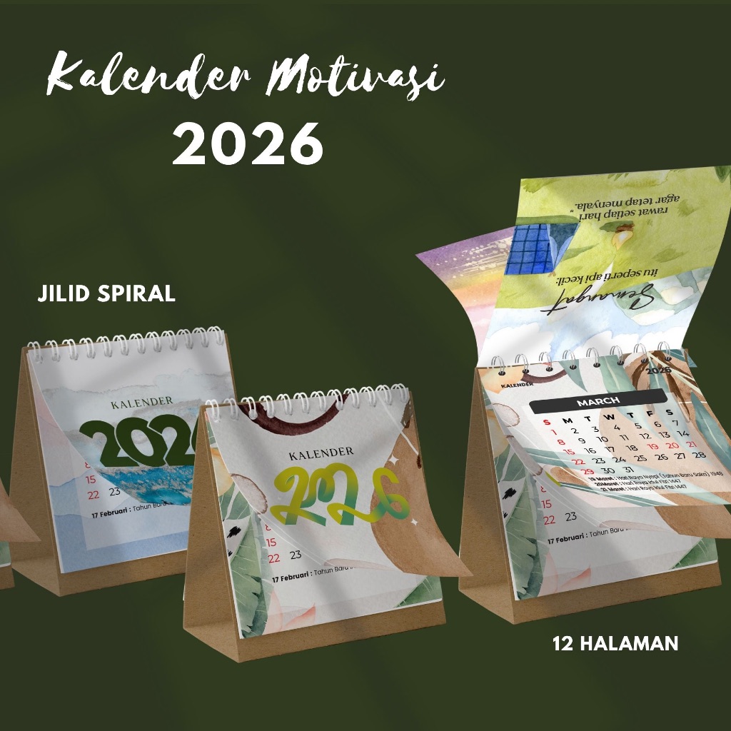 Jual Kalender Motivasi 2026 Kalender Aeshtetic 2026 Souvenir Id 11134207 81zto