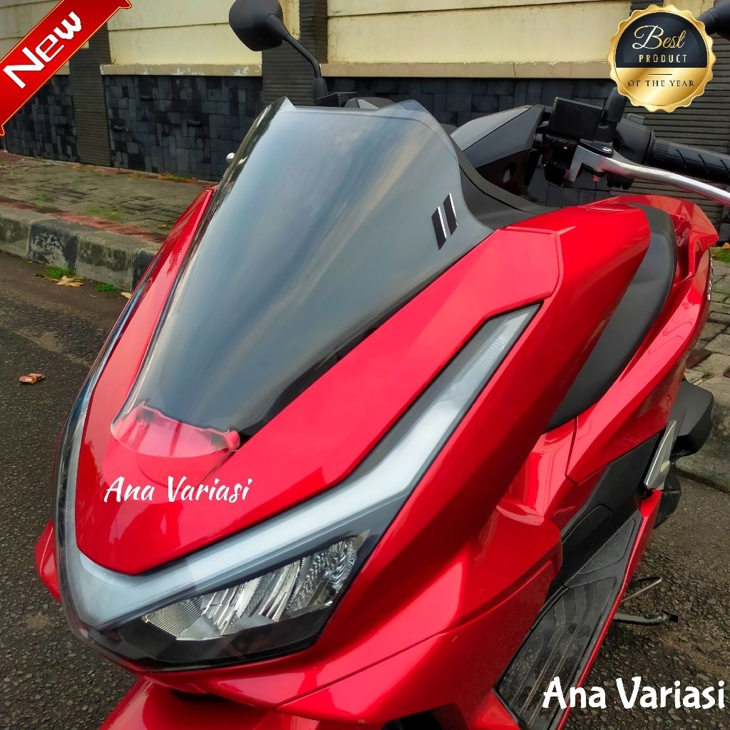 Jual VISOR PCX 160 2025 ABS CBS ROADSYNC MODEL CEPER SIRIP AKRIL 3 MM ...