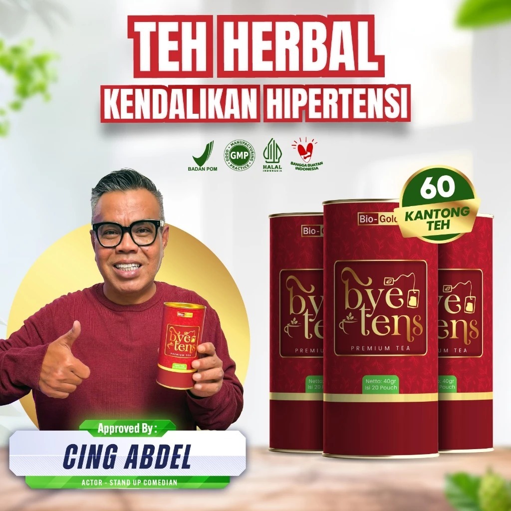 Bye Tens - Premium Tea Teh Obat Hipertensi Kolesterol Gula Darah Tekanan Darah Tinggi