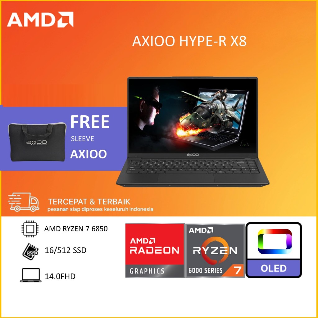 Jual AXIOO HYPE-R X8 OLED - AMD RYZEN 7 6850 RAM 16GB 512GB W11 14.0FHD ...