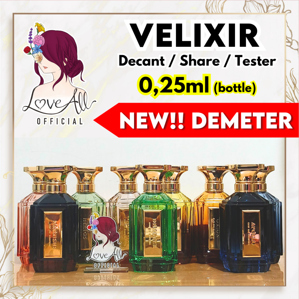 Jual VELIXIR 0,25ml ALL VARIANT ️ Decant Share in Bottle Tester by Love ...