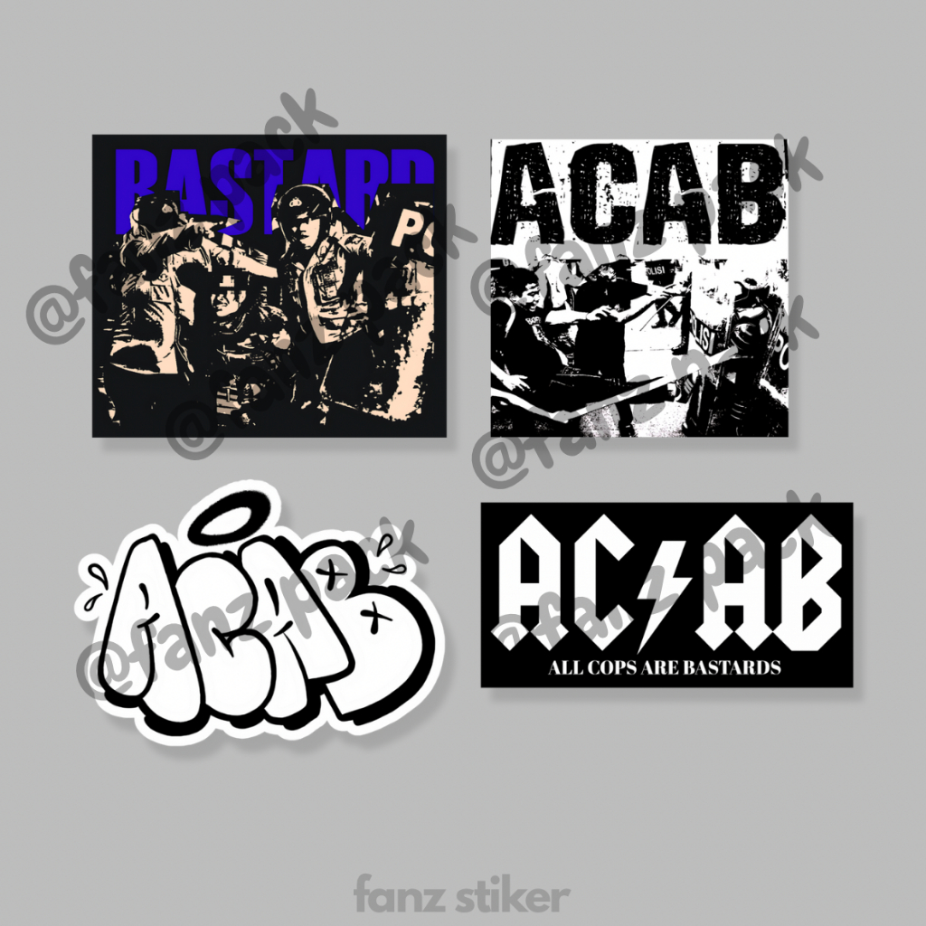 Jual STIKER ACAB ISI 8pcs - ANTI AIR- STIKER ACAB 1312, ALL COPS ARE ...