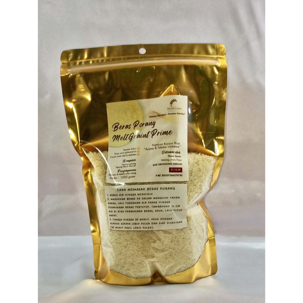 Jual Beras Porang MeltGraint Prime 1kg – Premium Konjac Rice Teruji Lab ...