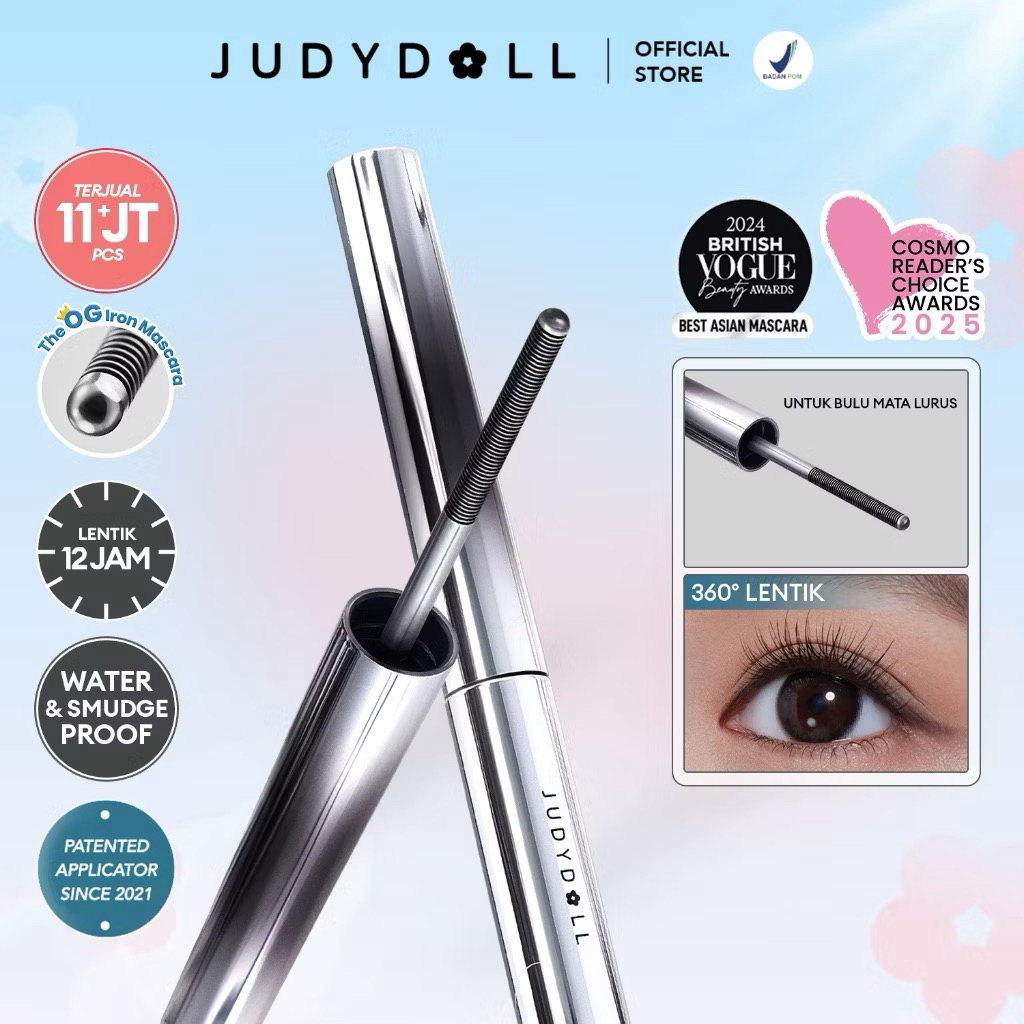 Jual Judydoll Iron Mascara (Maskara Besi Waterproof, Anti Clumpy, Hasil ...