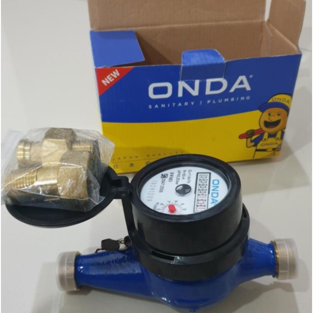 Jual Meteran Air ONDA SNI Size 1/2 Inch / Water Meter ONDA SNI Size 1/2 ...
