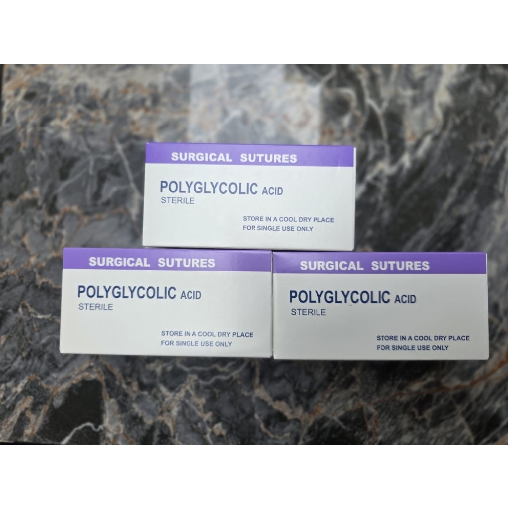 Jual Surgical suture Benang Jarum Bedah Medis Operasi Polyglicolic acid ...