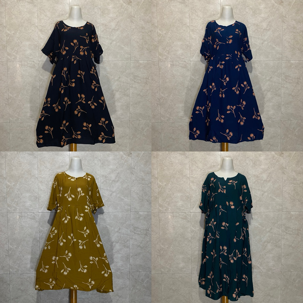 Jual Daster Rayon Motif Bunga Kekinian | Daster Busui Friendly Adem ...