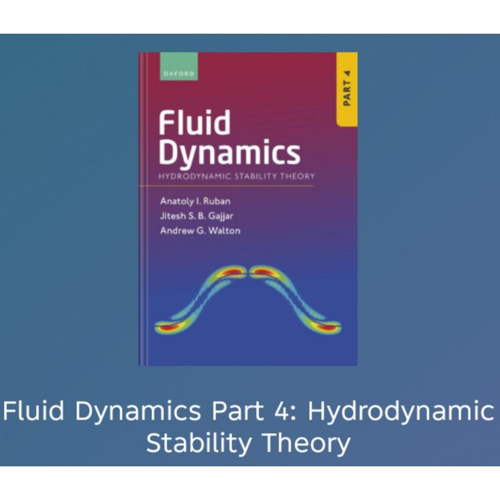 Jual BUKU Fluid Dynamics Part 4: Hydrodynamic Stability Theory | Shopee ...