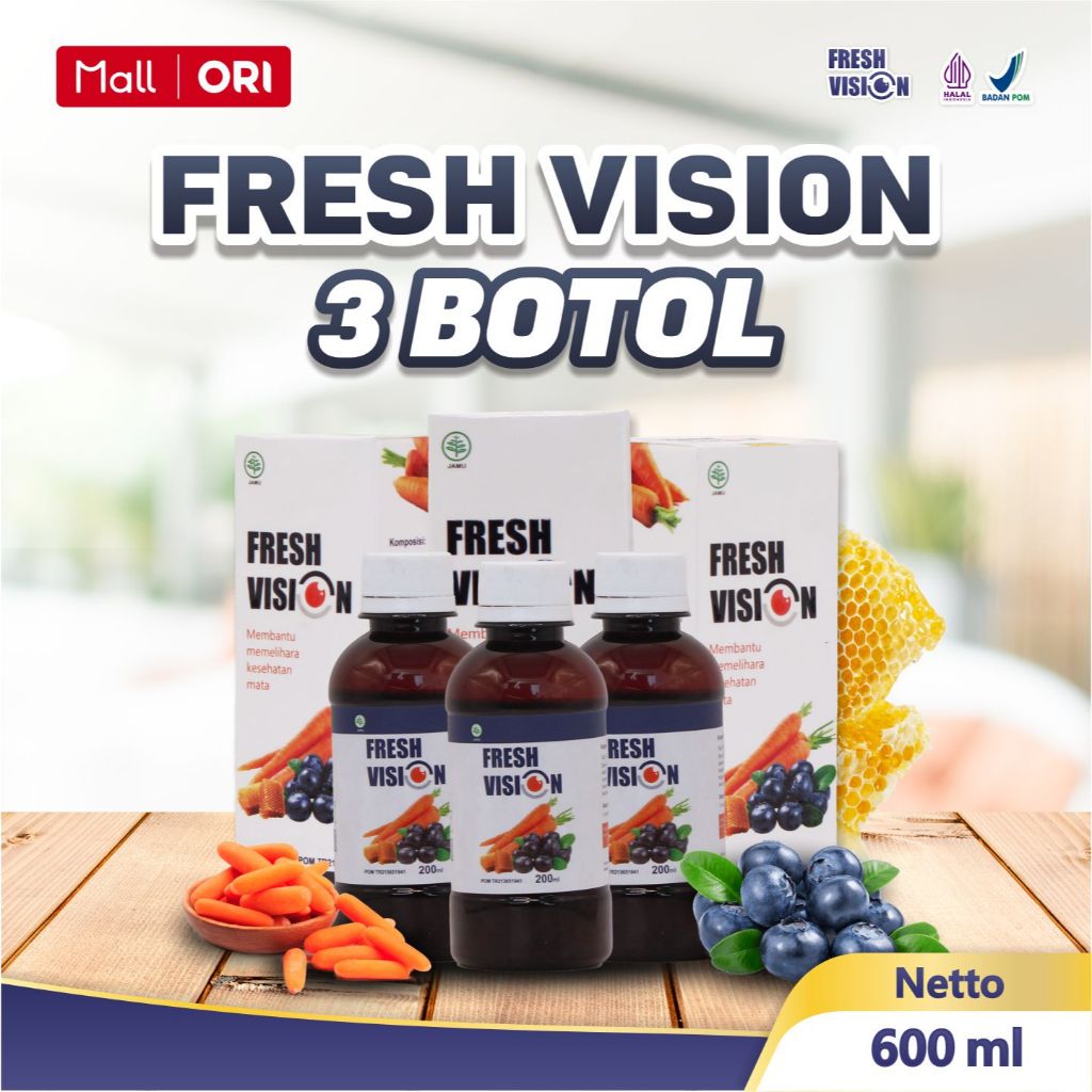 Jual Fresh Vision Paket 3 Botol Atasi Mata Merah dan Mata Minus hingga ...