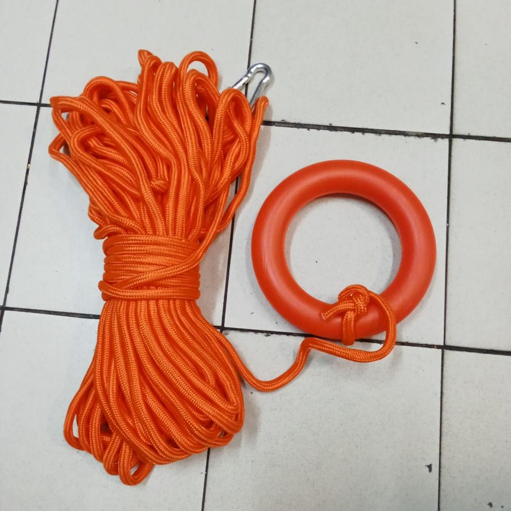 Jual TALI PELAMPUNG LIFE BUOY LINE 8 MM X 30 METER / FLOATING RING BUOY ...
