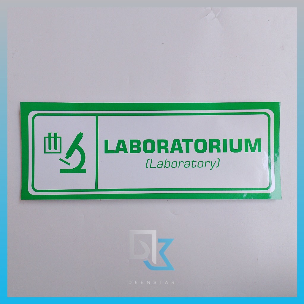 Jual Stiker Laboratorium, Nama Ruang Lab, Stiker Vinyl | Shopee Indonesia