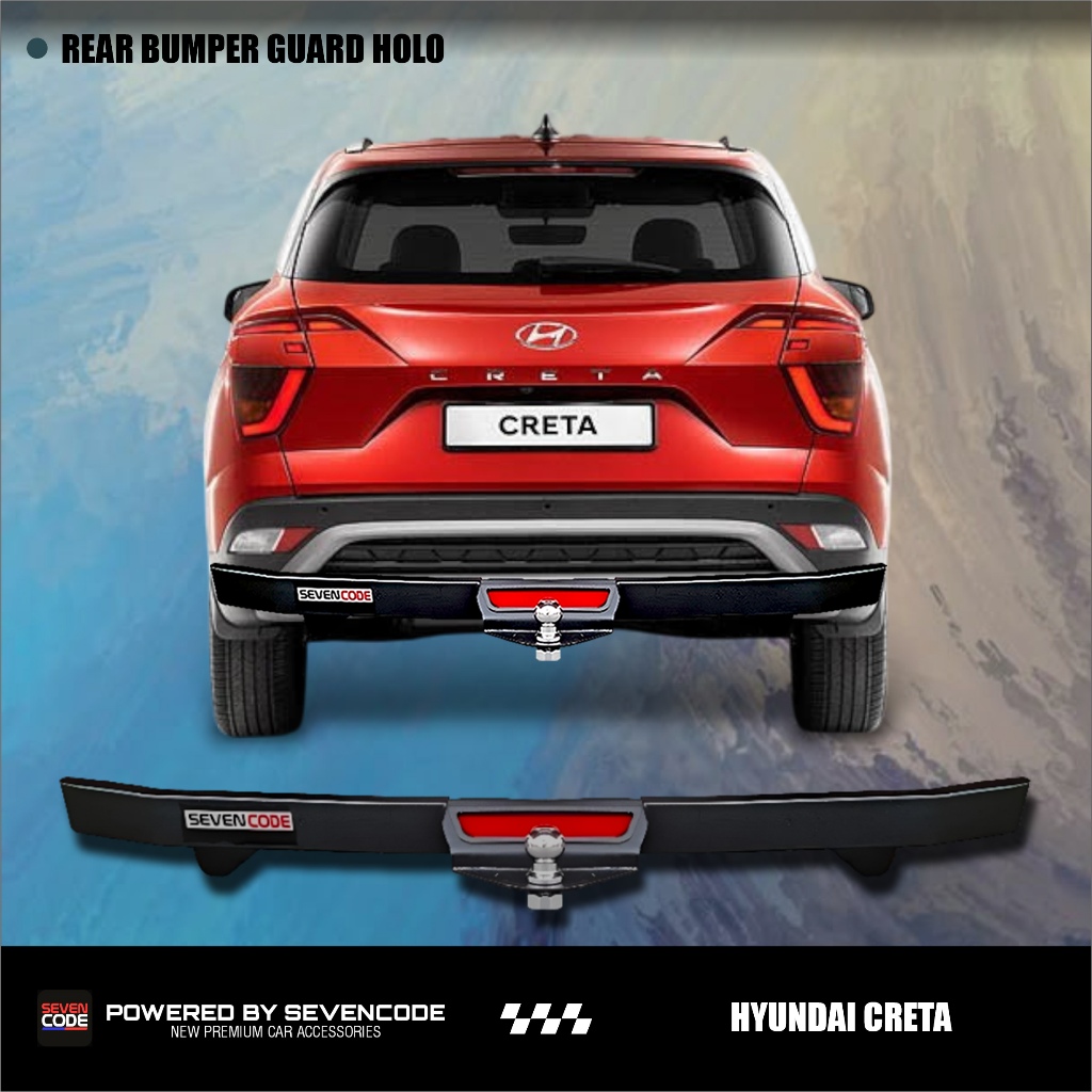 Jual SEVENCODE - REAR BUMPER GUARD HOLO WITH LAMP TOWING PENGAMAN ...