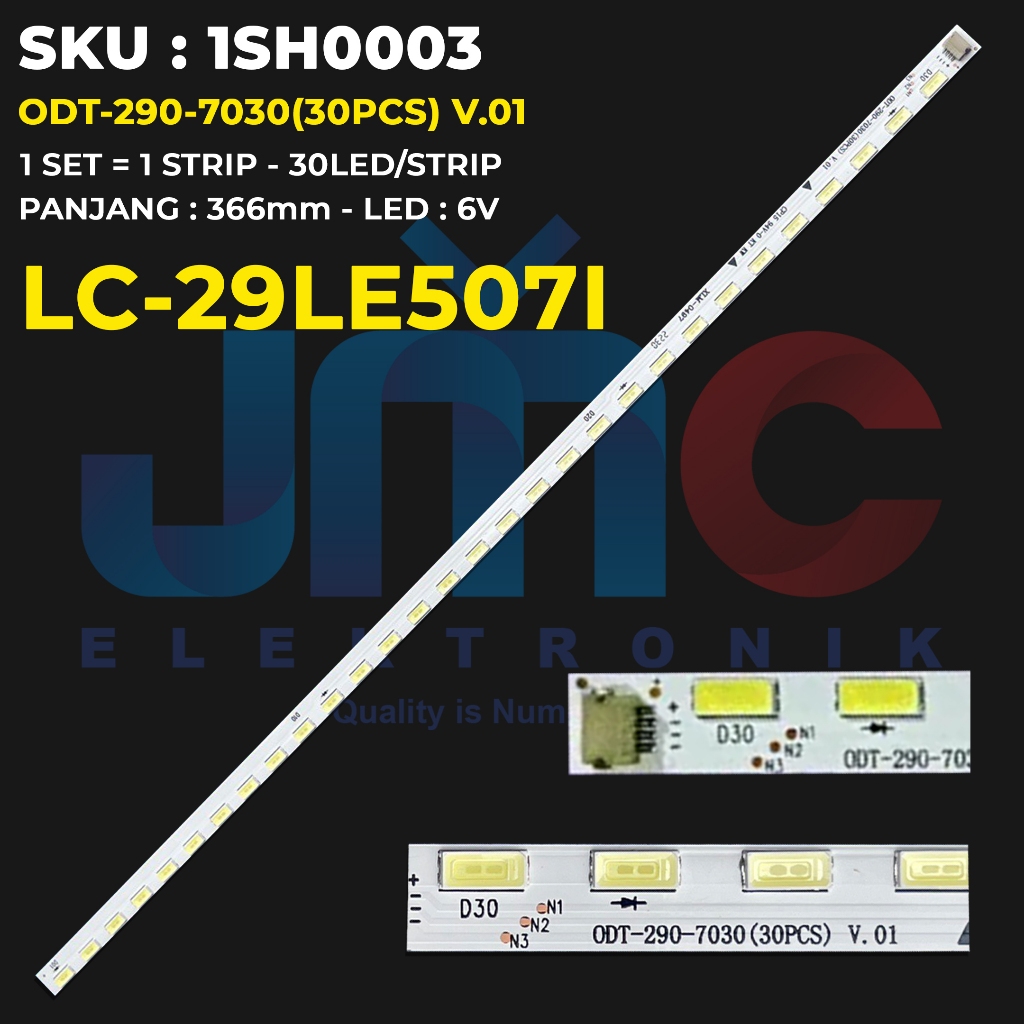 Jual Backlight TV SHARP 29 Inch LC-29LE507I ODT-290-7030(30PCS) V.01 ...