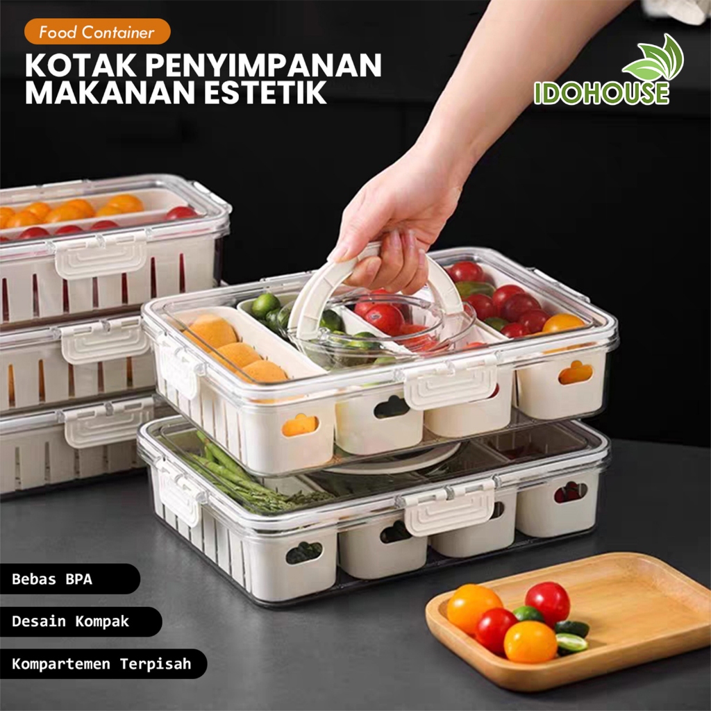 Jual IDO Food Container Buah & Sayuran Penyimpanan Kulkas Kotak Makanan ...