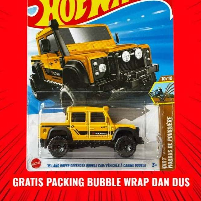 Jual Hot Wheels 15 Land Rover Defender Double Cab Kuning Lot Q 2025 ...